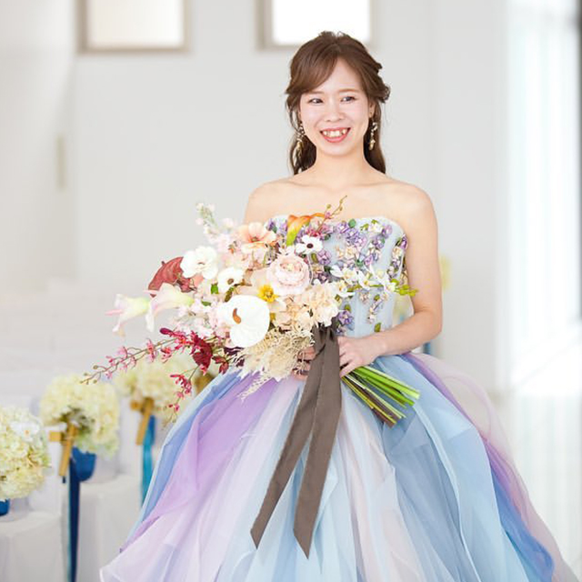 アンスリウム×桜の南国ムードのブーケ