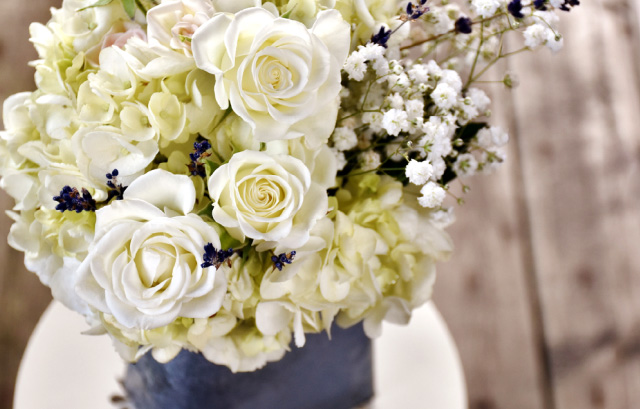 白の装花