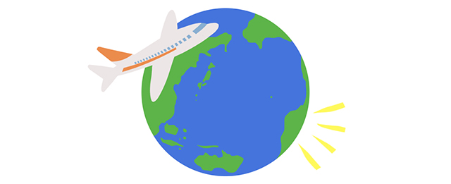 飛行機と地球
